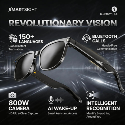 2026 4K 8MP Smart Glasses Men HD Camera 150+Language Translation ChatGPT WIFI Video Recording Bluetooth CallAudio Glasses Women